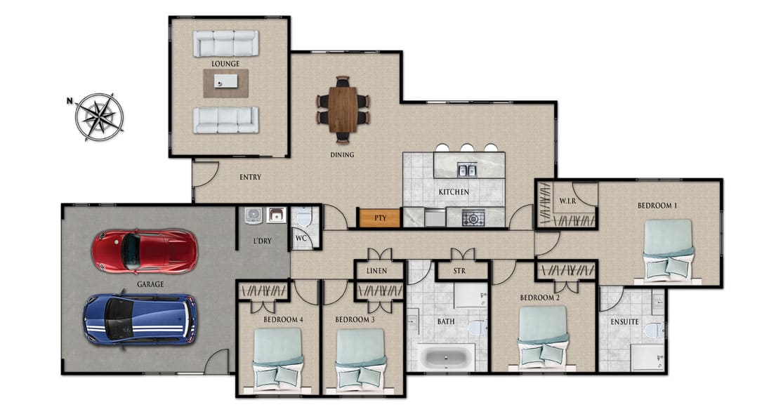 Fowler Homes Home Builder New Zealand - Favourites Plans Range - Highbury