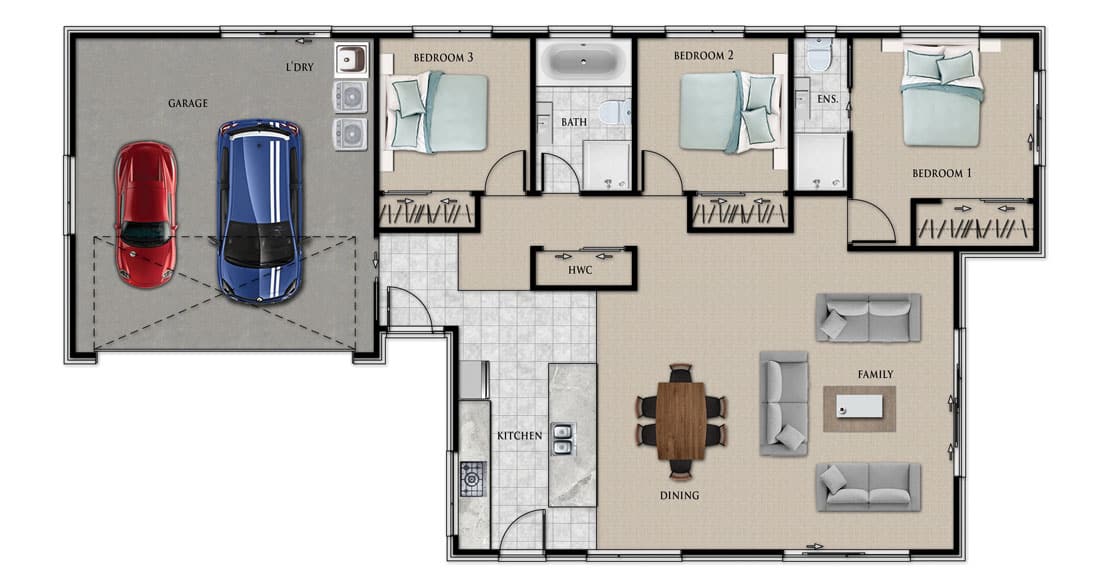 Fowler Homes Home Builder New Zealand - Favourites Plans Range - Opahi