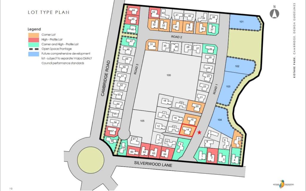 Lot Plan Kotare Park Cambridge