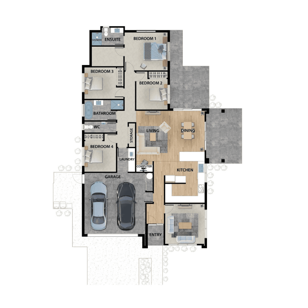 lot 23 kotare park floor plan fowler homes waikato