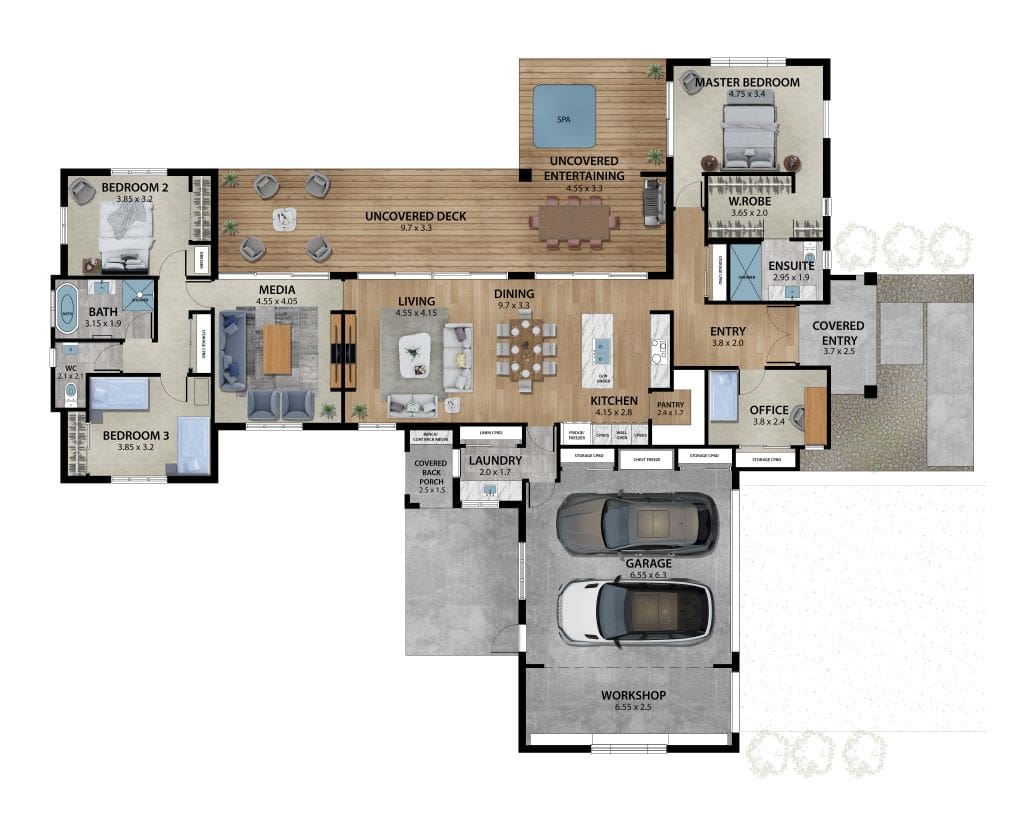 fowler homes waikato lot 4 te mara dr floor plan 1024