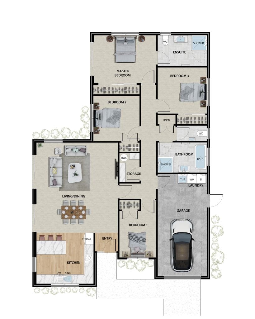 fowler homes 114 dipton street lot 5,kingswell, invercargill floor plan 1024