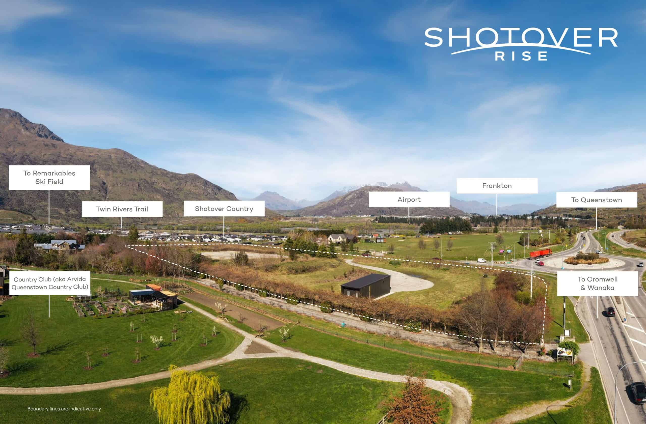 shotover rise location landmarks